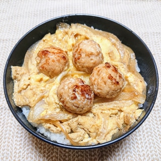 鶏つくねの親子丼(京風)